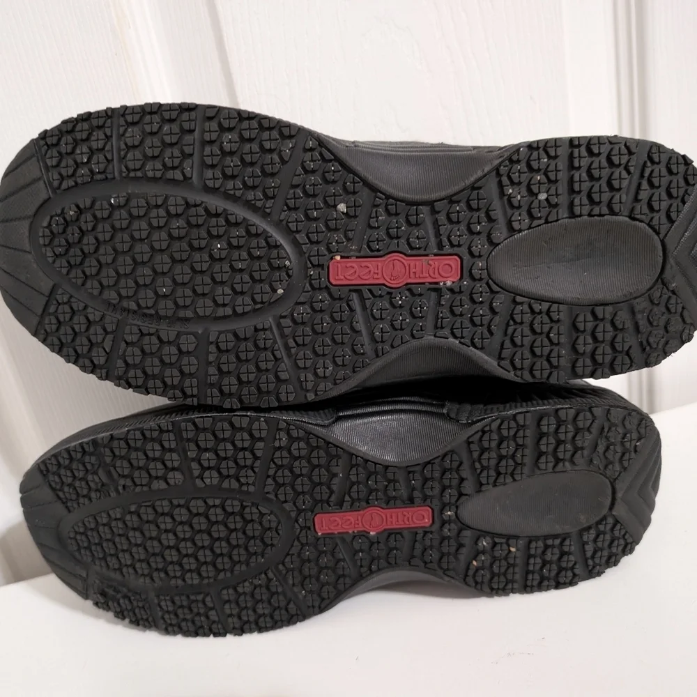 Orthofeet Womens Shoes 645 Pacific Palisades Orthotic Size 8.5 W Wide Black